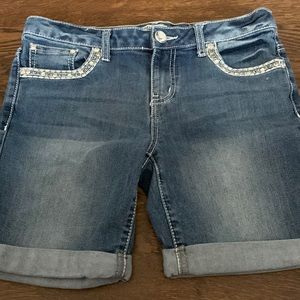 Mudd girls blue jeans shorts
